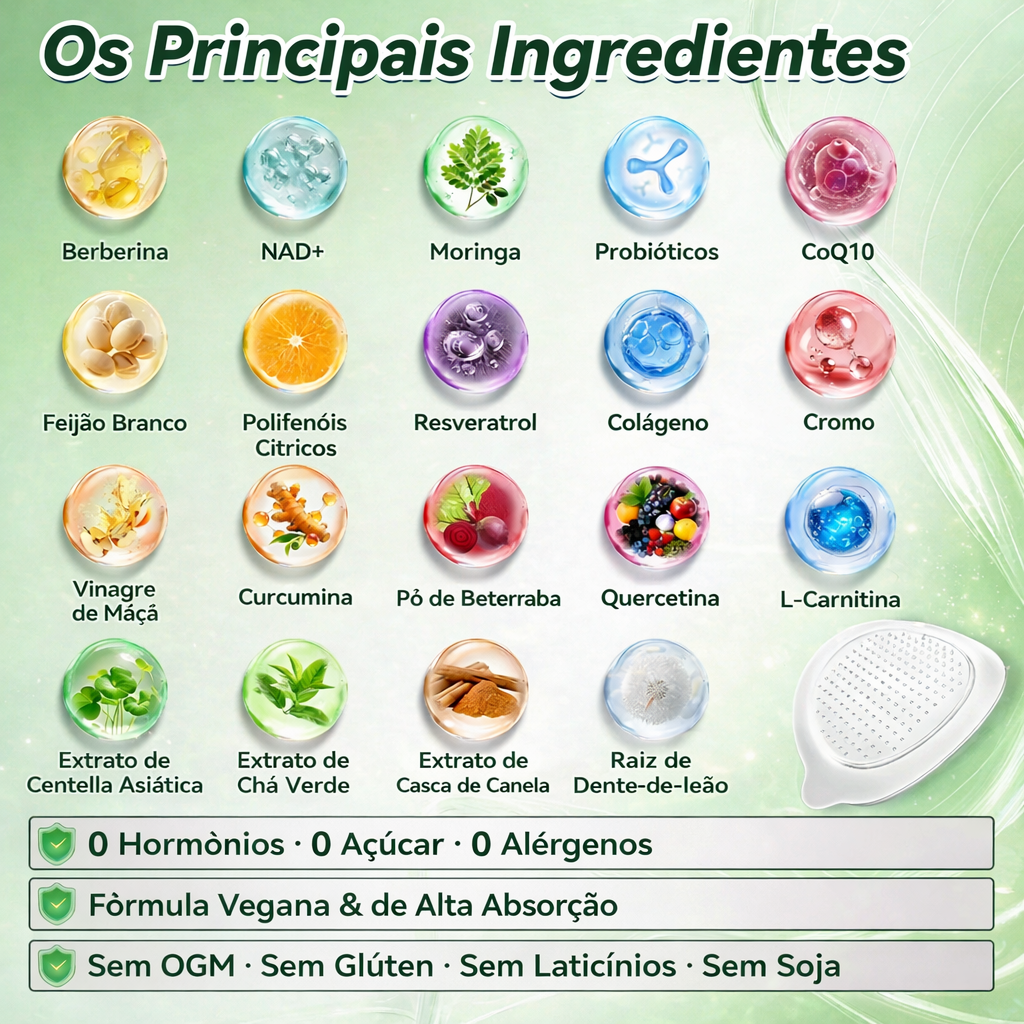 🎊𝑳𝒐𝒋𝒂 𝑶𝒇𝒊𝒄𝒊𝒂𝒍 |🌱🌱𝑮𝑳𝑶𝑹𝑬𝑵𝑫𝑨® 𝑴𝒐𝒓𝒊𝒏𝒈𝒂 · 𝑩𝒆𝒓𝒃𝒆𝒓𝒊𝒏𝒂 × 𝑵𝑨𝑫+ 𝑨𝒅𝒆𝒔𝒊𝒗𝒐 𝑨𝒗𝒂𝒏ç𝒂𝒅𝒐 𝑵𝒂𝒏𝒐 𝑴𝒊𝒄𝒓𝒐𝒏𝒆𝒆𝒅𝒍𝒆 10 𝒆𝒎 1(Apenas uma vez por dia, mudanças visíveis em 7 dias)  ✅ Para obesidade, pele flácida, diabetes, apneia do sono, problemas nas articulações e muito mais